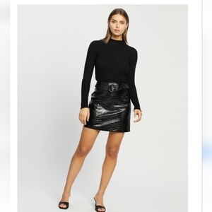 Vinly Leather Skirt NWT Vero MODA